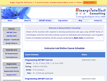 Tablet Screenshot of binaryintellect.com